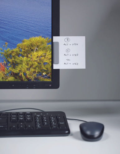 Durable DURAFIX Magnetic Clip with Self-Adhesive Backing | 2.4" | Silver | 5 Pack