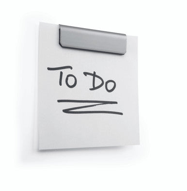 Durable DURAFIX Magnetic Clip with Self-Adhesive Backing | 2.4" | Silver | 5 Pack