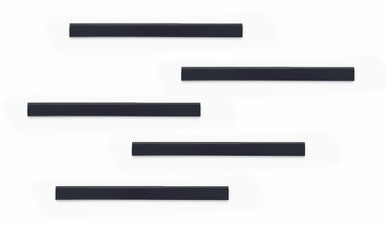 Durable DURAFIX Magnetic Rail with Self-Adhesive Backing | 8.3" | Black | 5 Pack