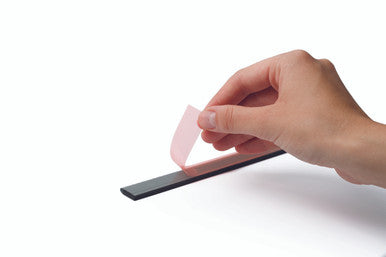 Durable DURAFIX Magnetic Rail with Self-Adhesive Backing | 8.3" | Black | 5 Pack