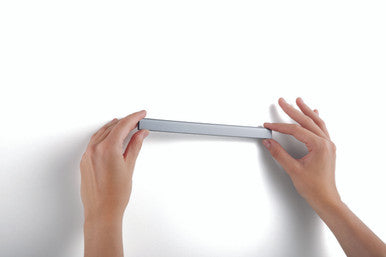 Durable DURAFIX Rail with Self-Adhesive Backing| 8.3" | Silver | 5 Pack