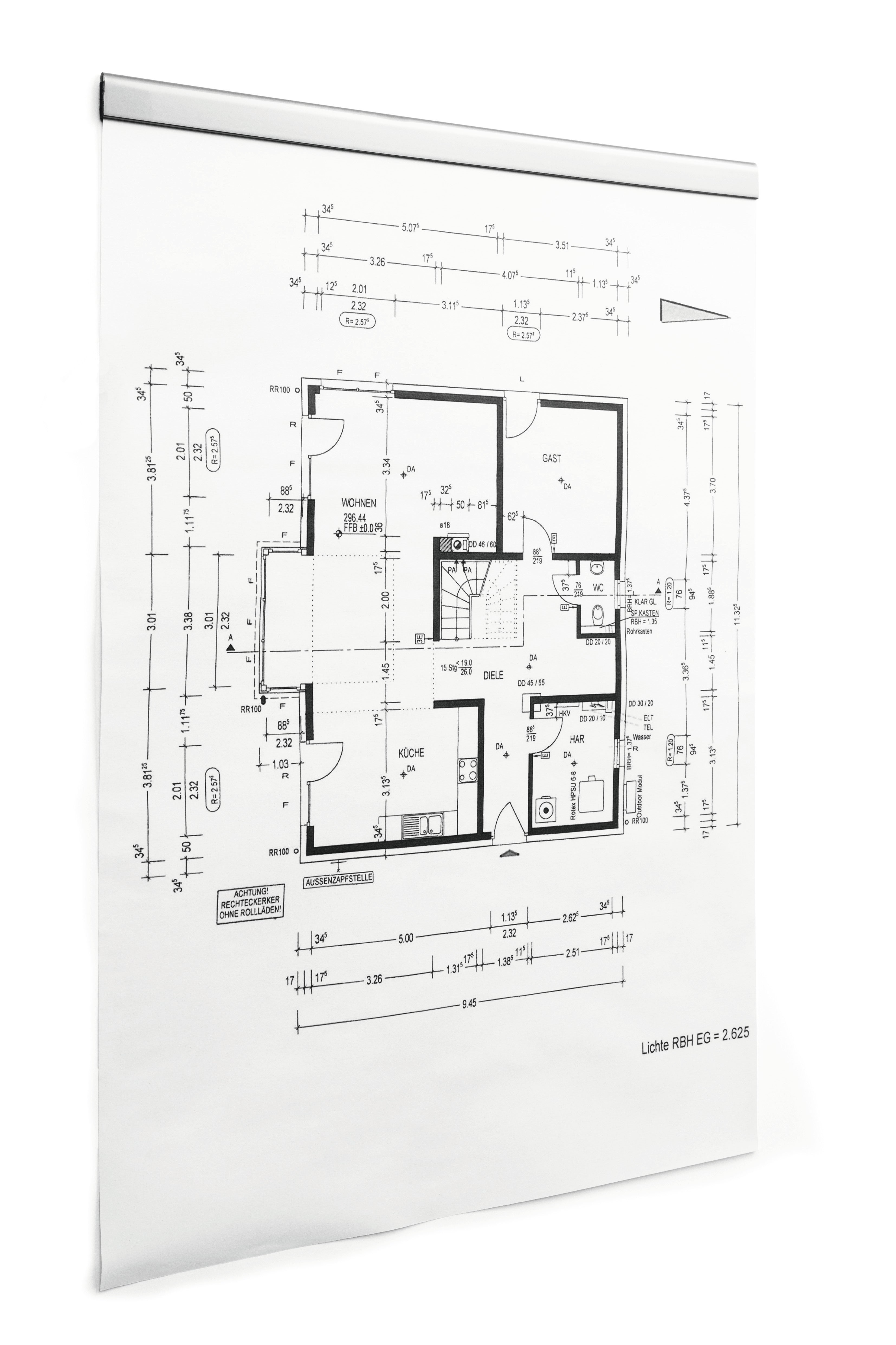 Durable DURAFIX Magnetic Rail | 11.7" | Silver | 5 Pack