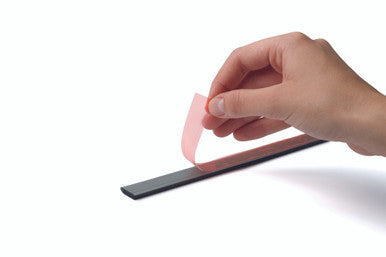 Durable DURAFIX Rail with Self-Adhesive Backing | 11.7" | Black | 5 Pack