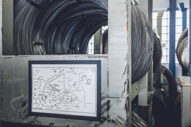 Durable DURAFRAME Magnetic Sign Holder | Half-Letter 5.5" x 8.5" | Black | 2 Pack