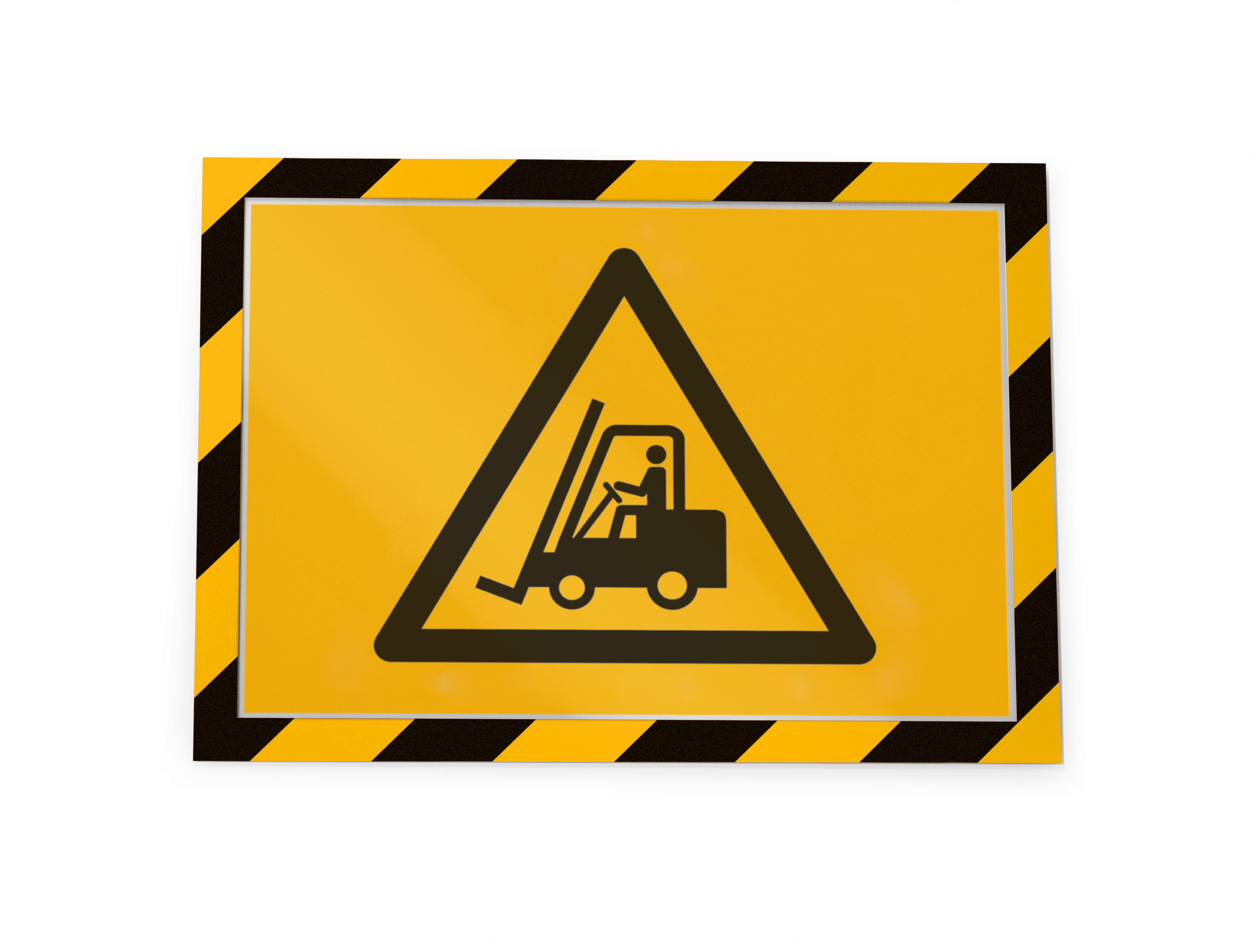Durable DURAFRAME Security Self-Adhesive Sign Holder | Letter Size  8.5" x 11" | Yellow & Black | 2 Pack