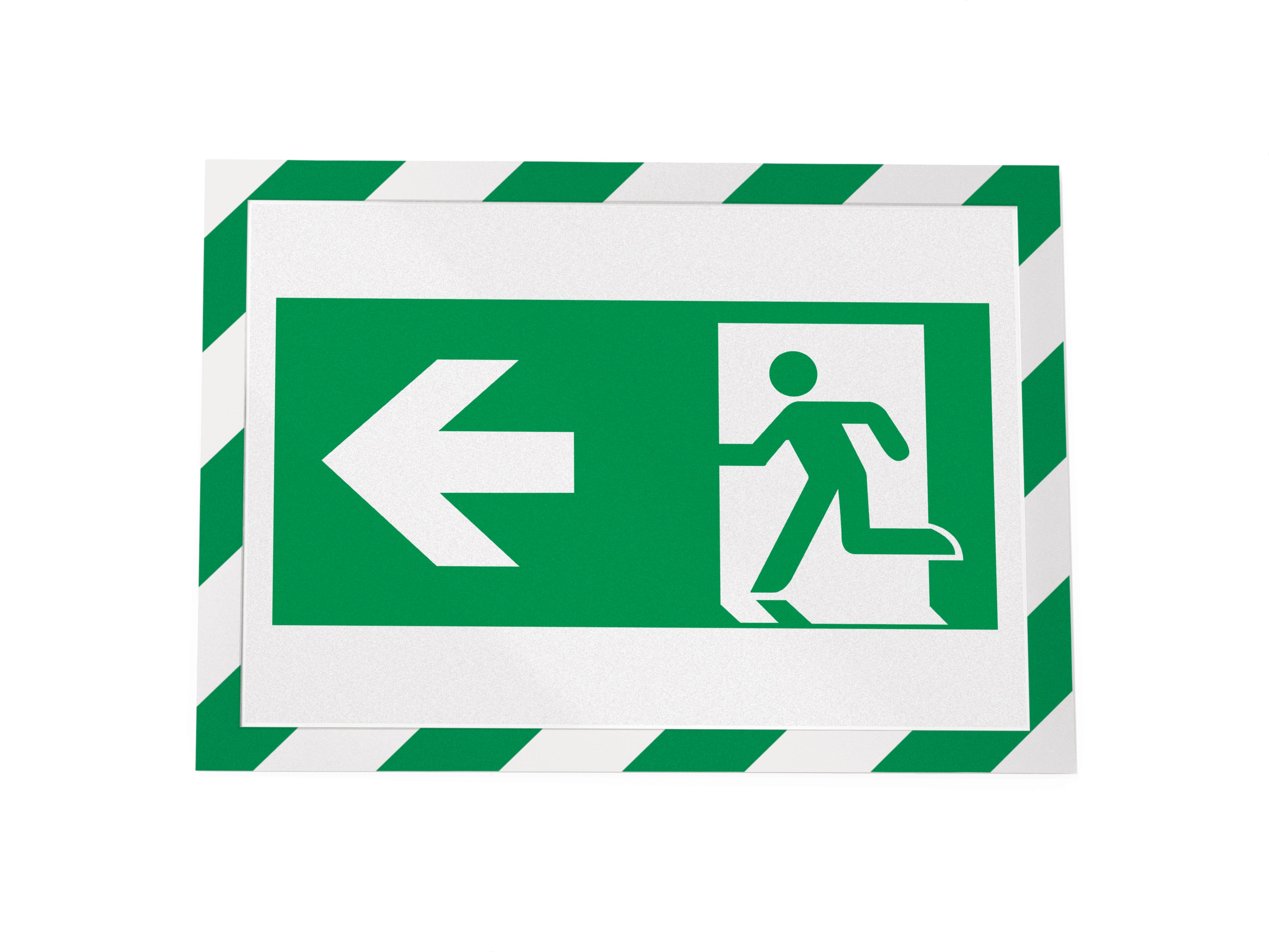 Durable DURAFRAME Security Self-Adhesive Sign Holder | Letter Size 8.5" x 11" | Green & White | 2 Pack
