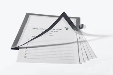 Durable DURAFRAME Self-Adhesive Magnetic Note | Letter Size 8.5" x 11" | Silver