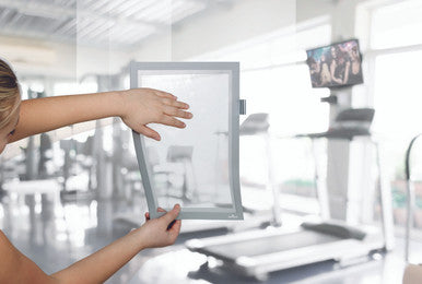 Durable DURAFRAME Self-Adhesive Magnetic Note | Letter Size 8.5" x 11" | Silver