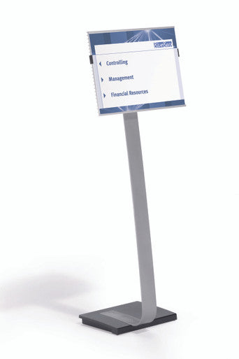 Durable INFOBASE Duo Tabloid Size Floor Stand | 11" x 17" Inches Inserts