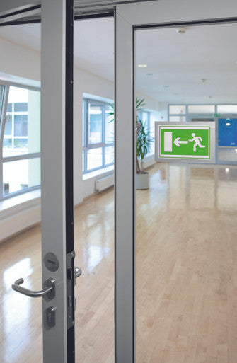 Durable DURAFRAME Self-Adhesive Sign Holder | Half-Letter 5.5" x 8.5" | Silver | 2 Pack