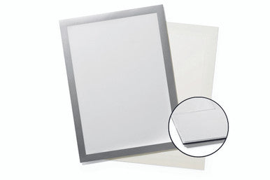 Durable DURAFRAME Grip for Textile Surfaces | Letter Size 8.5" x 11" | Silver