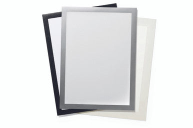 Durable DURAFRAME Grip for Textile Surfaces | Letter Size 8.5" x 11" | Silver