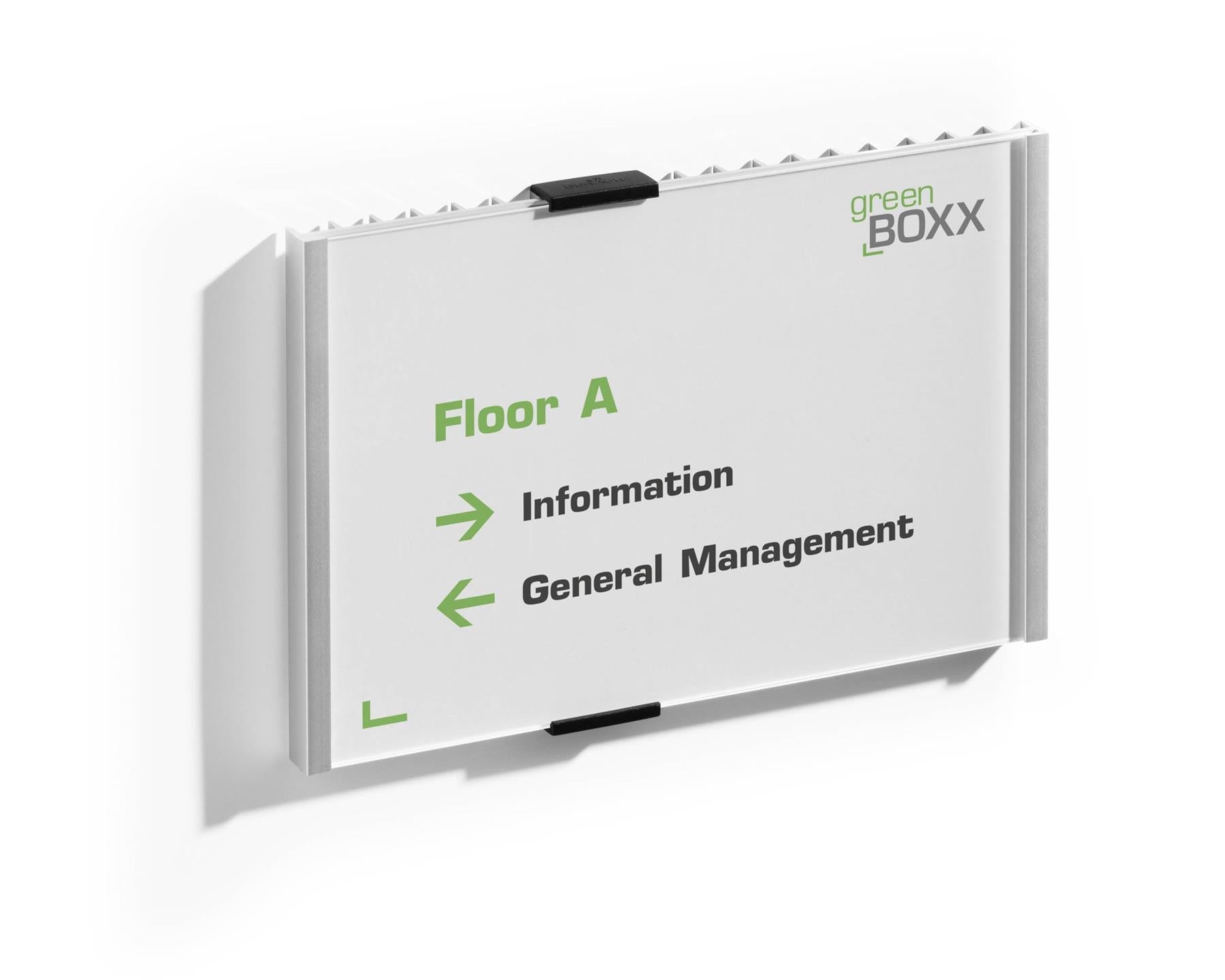 Durable Anodized Aluminum Door Sign Holder Wall Mounted Frame | 8.25" x 11.75" Inches