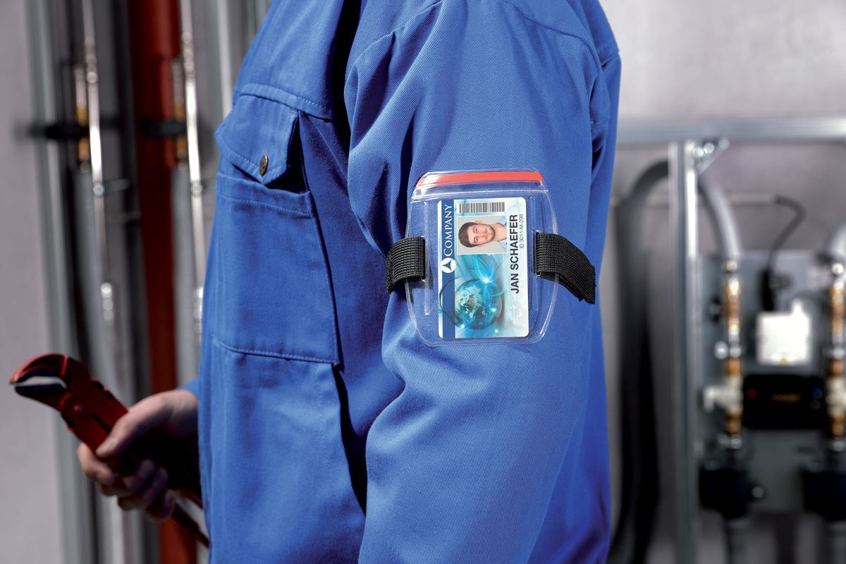 Durable Adjustable UV Protected SIA Armband Security ID Badge Holders | 10 Pack