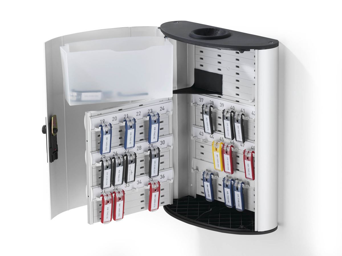 Durable Key Safe Plus Lock Box Drop Slot | Holds 54 Keys | Includes 6 Key Clips