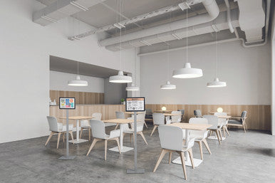 Durable Info Floor Stand with DURAFRAME Document Frames | Letter-Size 8.5" x 11"