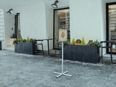 Durable INFO STAND Outdoor Floor Stand