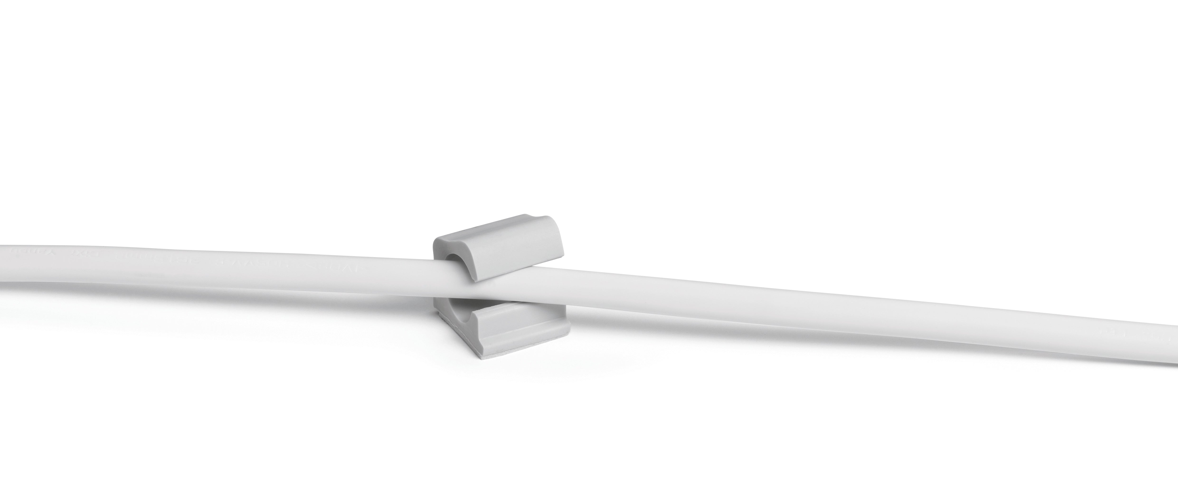 Durable CAVOLINE CLIP PRO | Cable Management Clips | 6 Pack | Gray