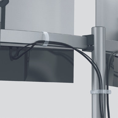 Durable Monitor Mount with Arm for 1 Screens & 1 Tablet | Desk Clamp