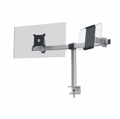 Durable Monitor Mount with Arm for 1 Screens & 1 Tablet | Desk Clamp
