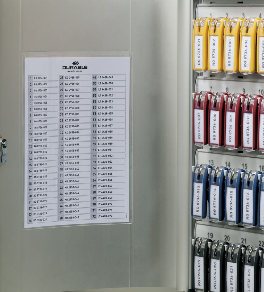 Durable Key Safe 72 Lock Box | Holds 72 Keys | Includes 6 Key Clips