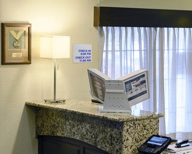 Durable VARIO Antimicrobial Desk Reference System | 10 Panels | Gray