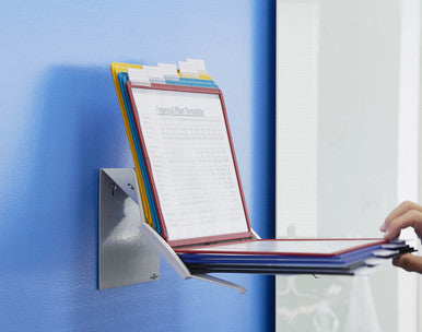 Durable VARIO Pro Rotating Desk and Wall Reference System | 10 Panels | Assorted Colors