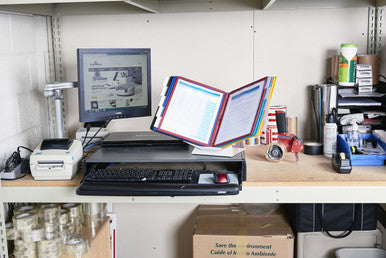 Durable VARIO Pro Rotating Desk and Wall Reference System | 10 Panels | Assorted Colors