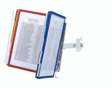 Durable VARIO Cubicle Panel Bracket Reference System | 10 Panels | Assorted Colors