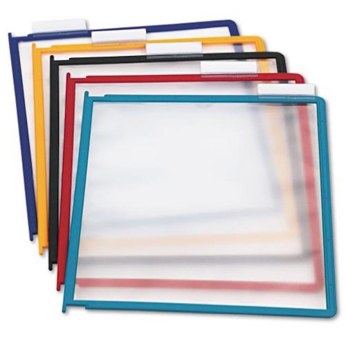 Durable INSTAVIEW Replacement Panels | Letter Size | Assorted Colors | 5 Pack
