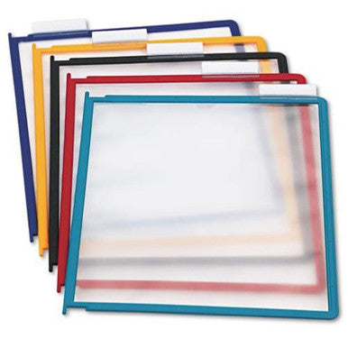 Durable INSTAVIEW Replacement Panels | Letter Size | Assorted Colors | 5 Pack