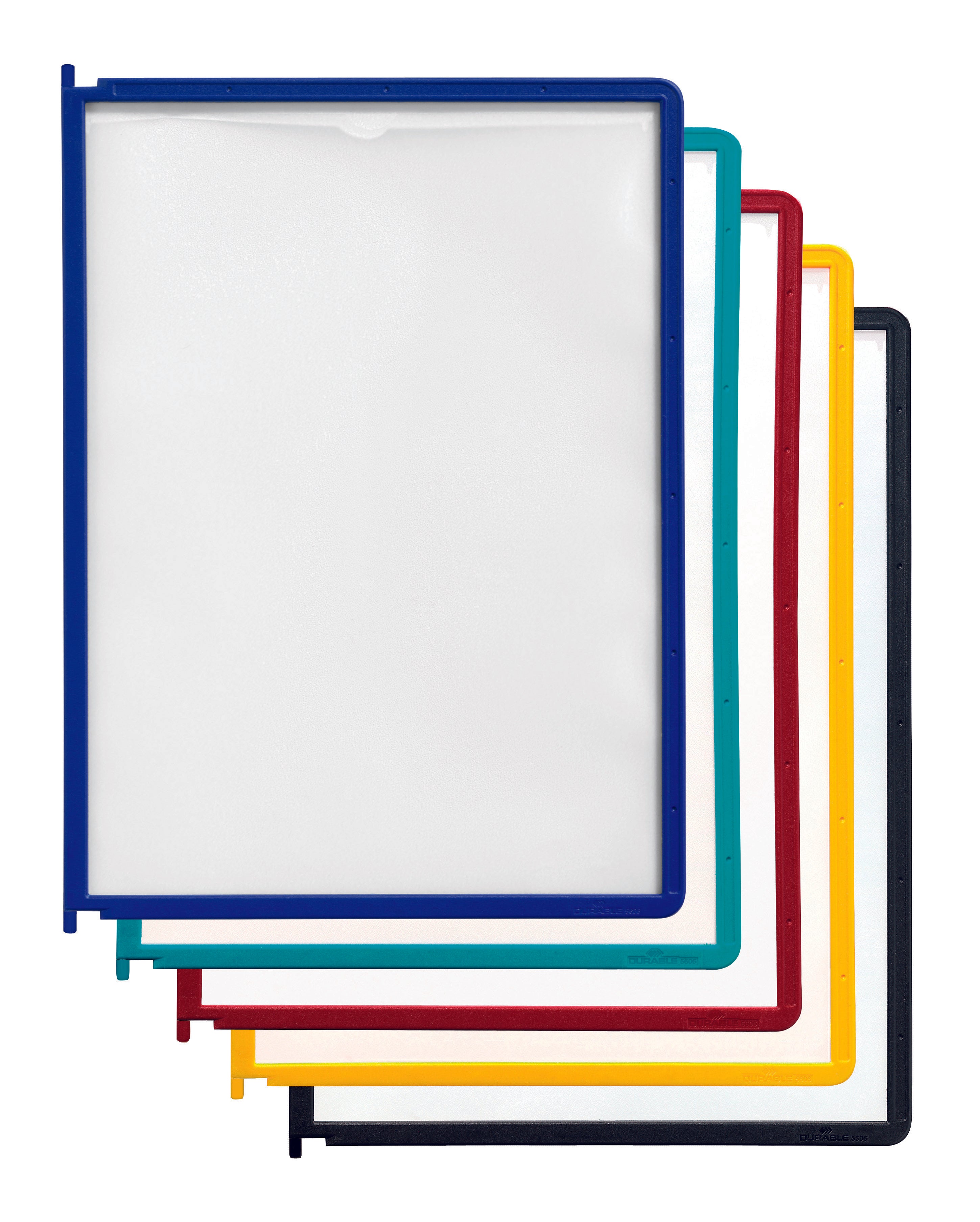 Durable INSTAVIEW Replacement Panels | Letter Size | Assorted Colors | 5 Pack
