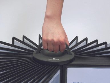 Durable SHERPA Carousel Reference System | 40 Panels | Black