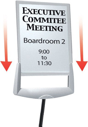 Durable SHERPA INFOBASE Floor Stand with Heavy Duty Base