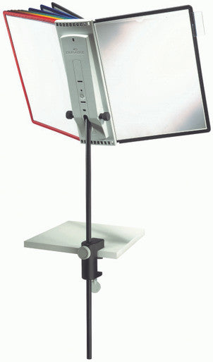 Durable SHERPA Desk Clamp Reference System | 10 Panels | Assorted Colors