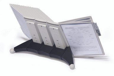 Durable SHERPA Extension Set for Desk Reference System | 10 Panels | Gray