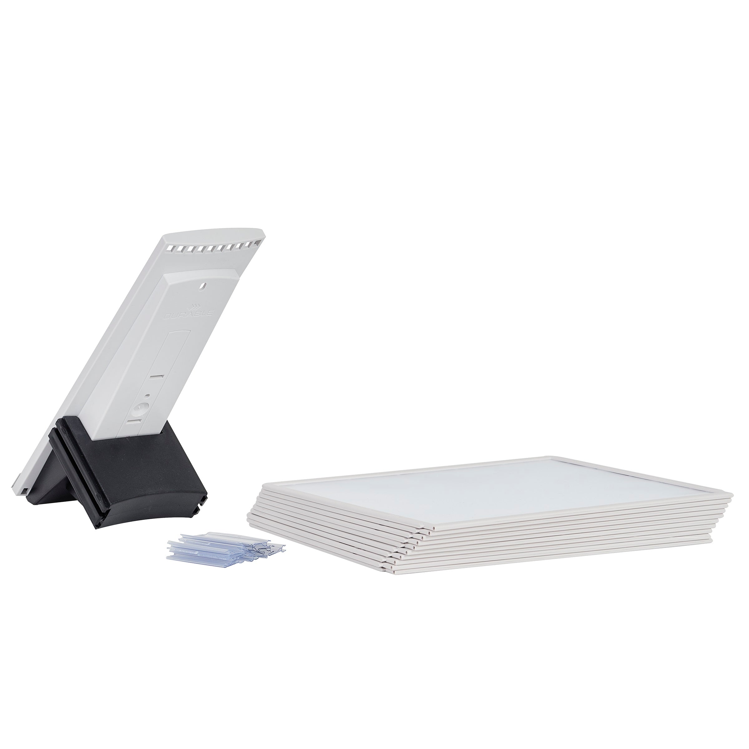 Durable SHERPA Extension Set for Desk Reference System | 10 Panels | Gray