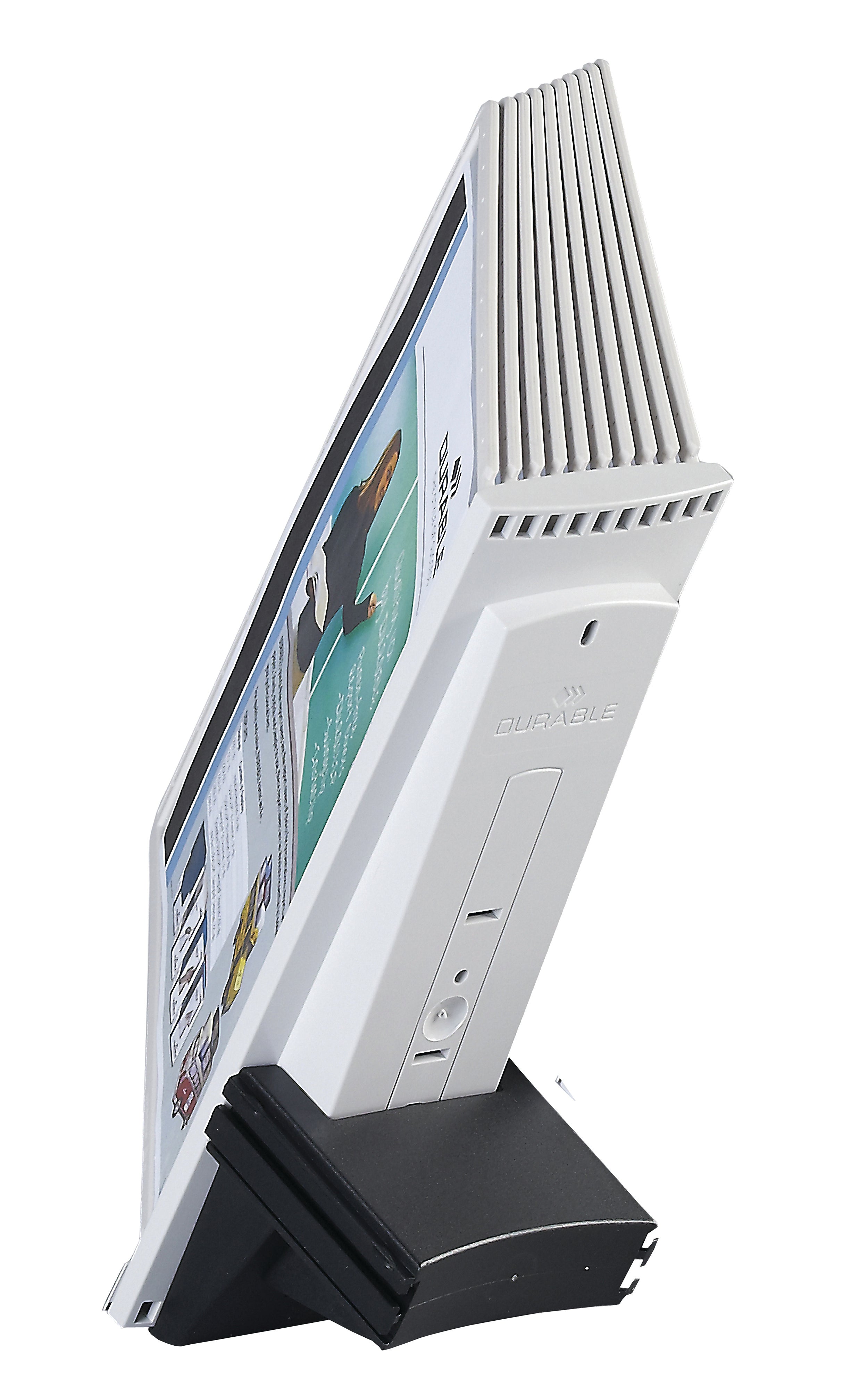 Durable SHERPA Extension Set for Desk Reference System | 10 Panels | Gray