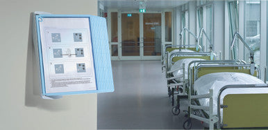 Durable SHERPA Style Antimicrobial Wall Reference System | 10 Panels | Light Blue