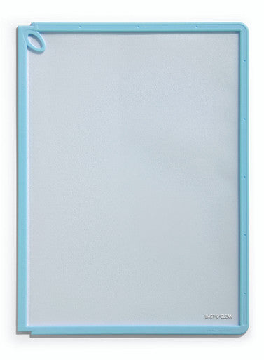 Durable SHERPA Style Antimicrobial Desk Reference System | 10 Panels | Light Blue