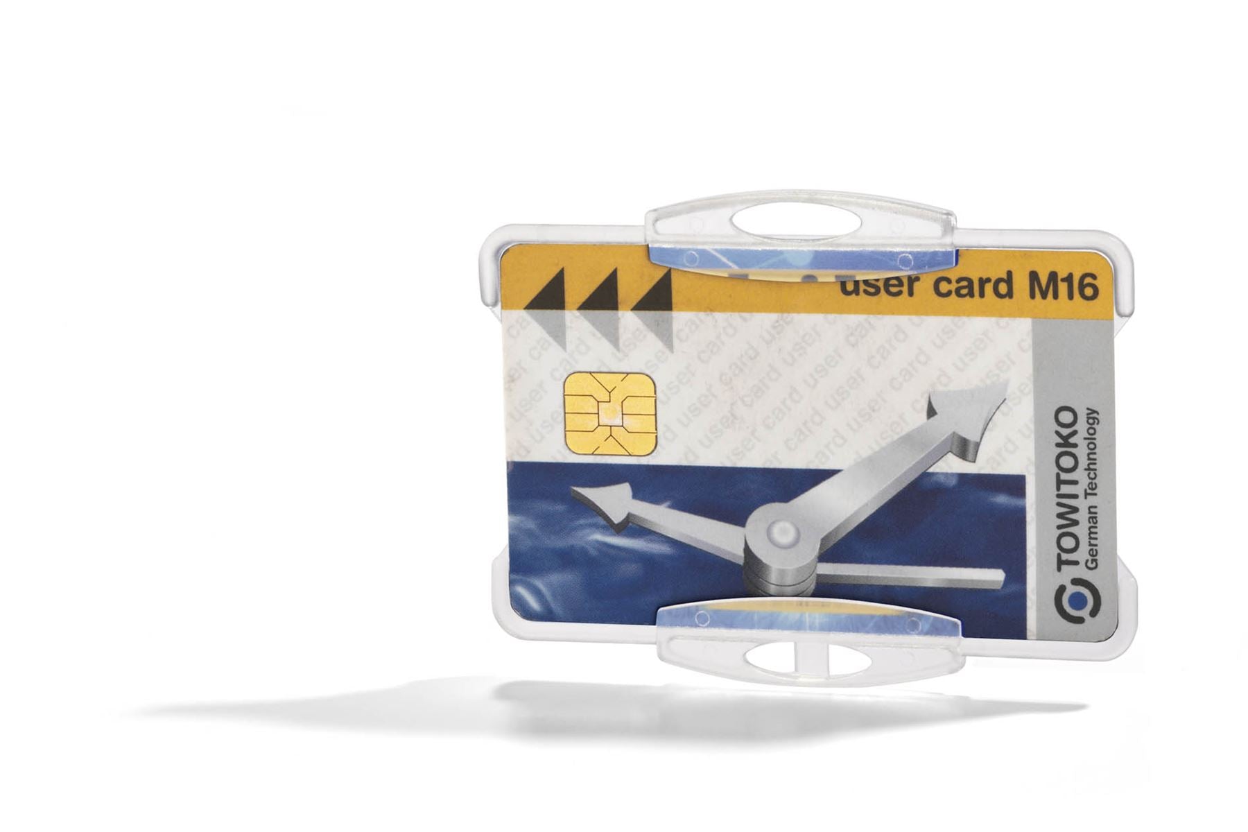 Durable Security Pass Plastic ID Card Holders for Lanyards | 10 Pack | Clear