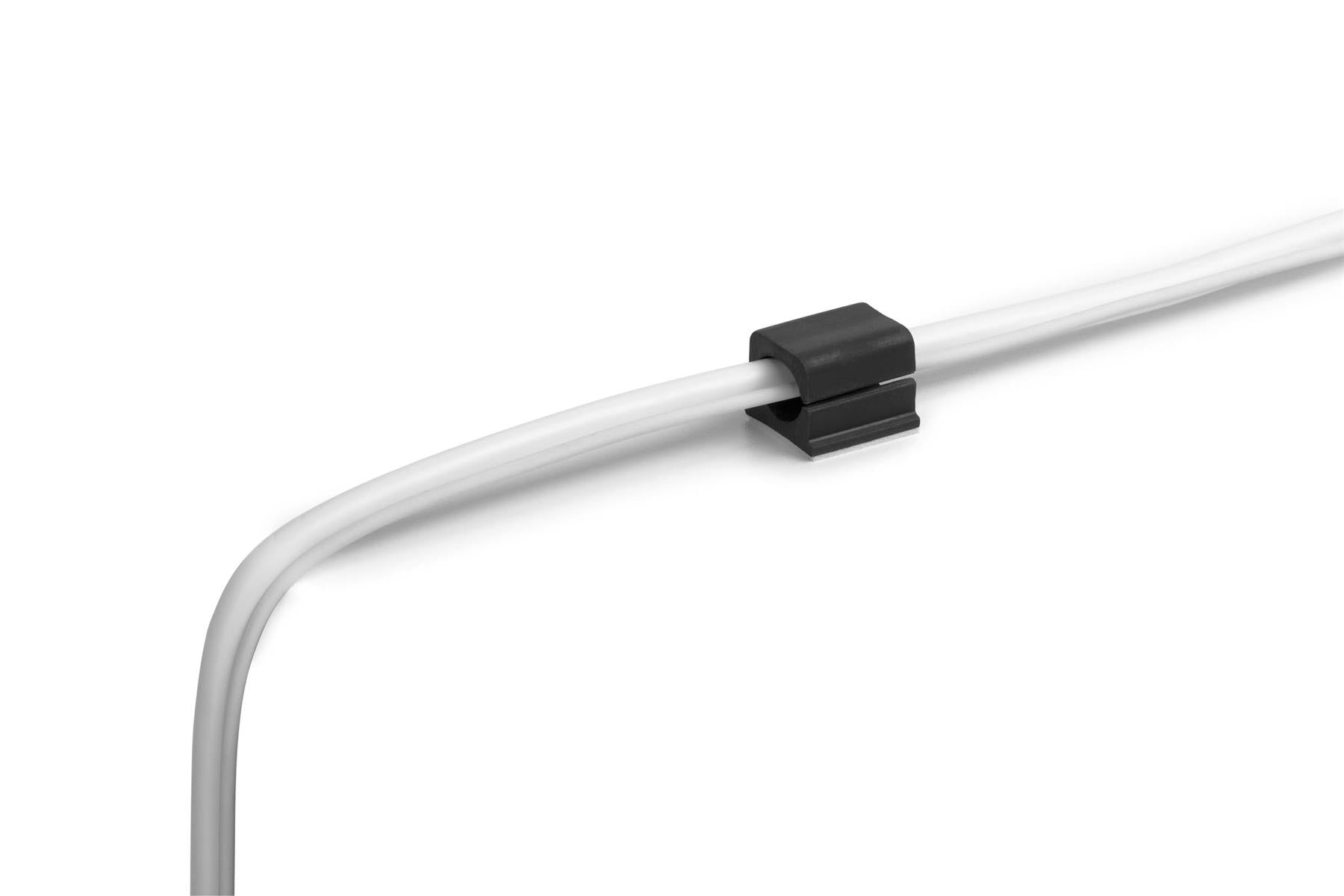 Durable CAVOLINE PRO Cable Management Tidy Clips | 4 Pack | Large Gray