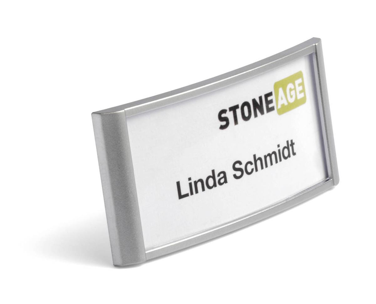 Durable Classic Magnetic Name Tag Badge Holders & Inserts | 10 Pack | 1.34 x 2.91"