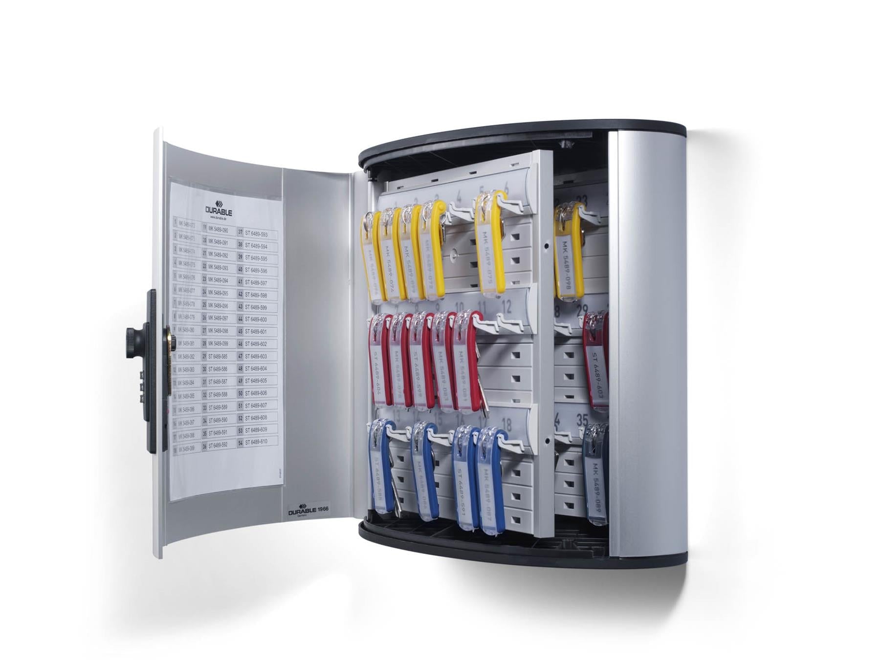 Durable Key Safe 36 Combination Lock Box | Holds 36 Keys | Includes 6 Key Clips