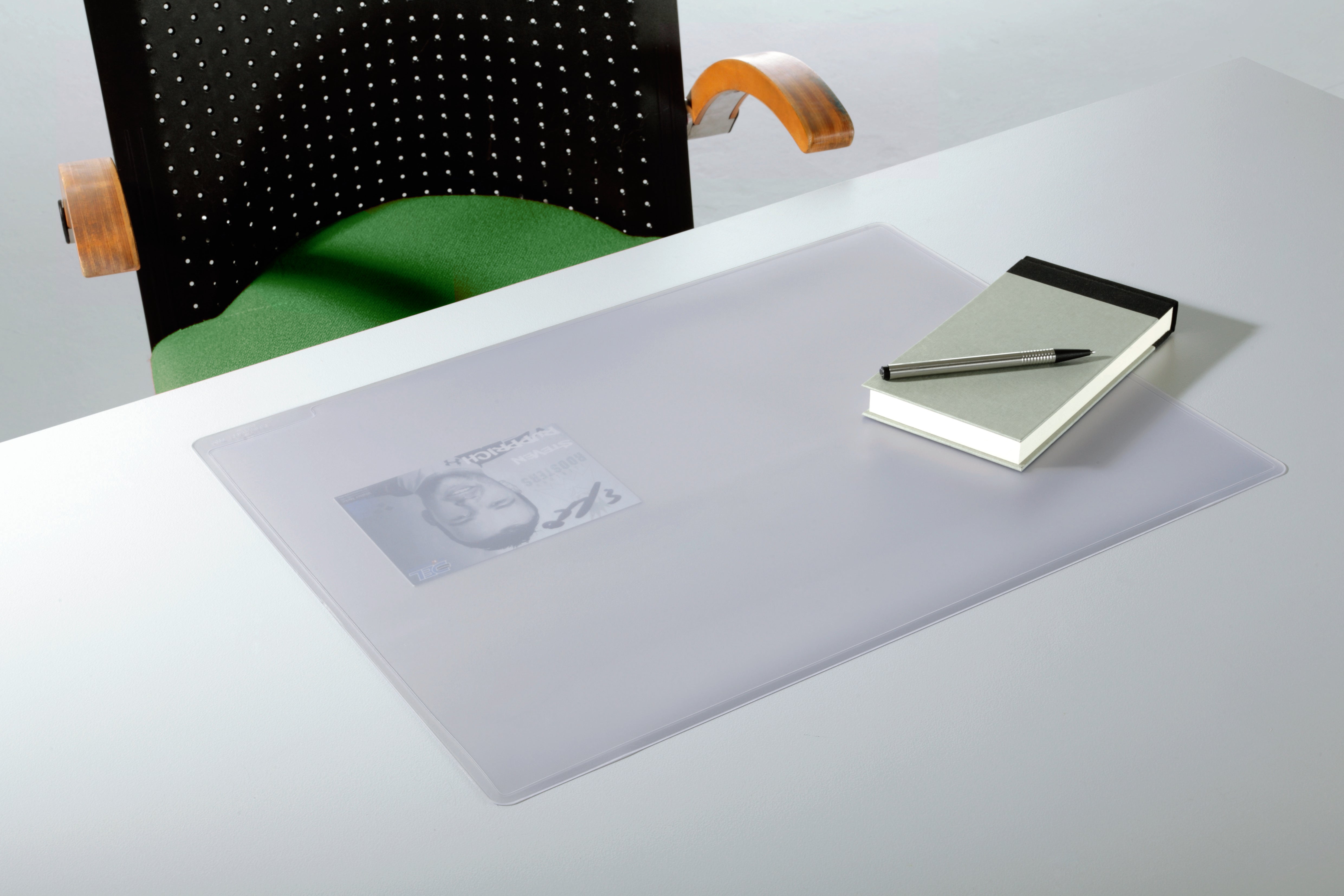 Durable DURAGLAS Clear Waterproof Non-Slip Desk Pad Protector Mat | 20" x 15" Inches | Pack of 5