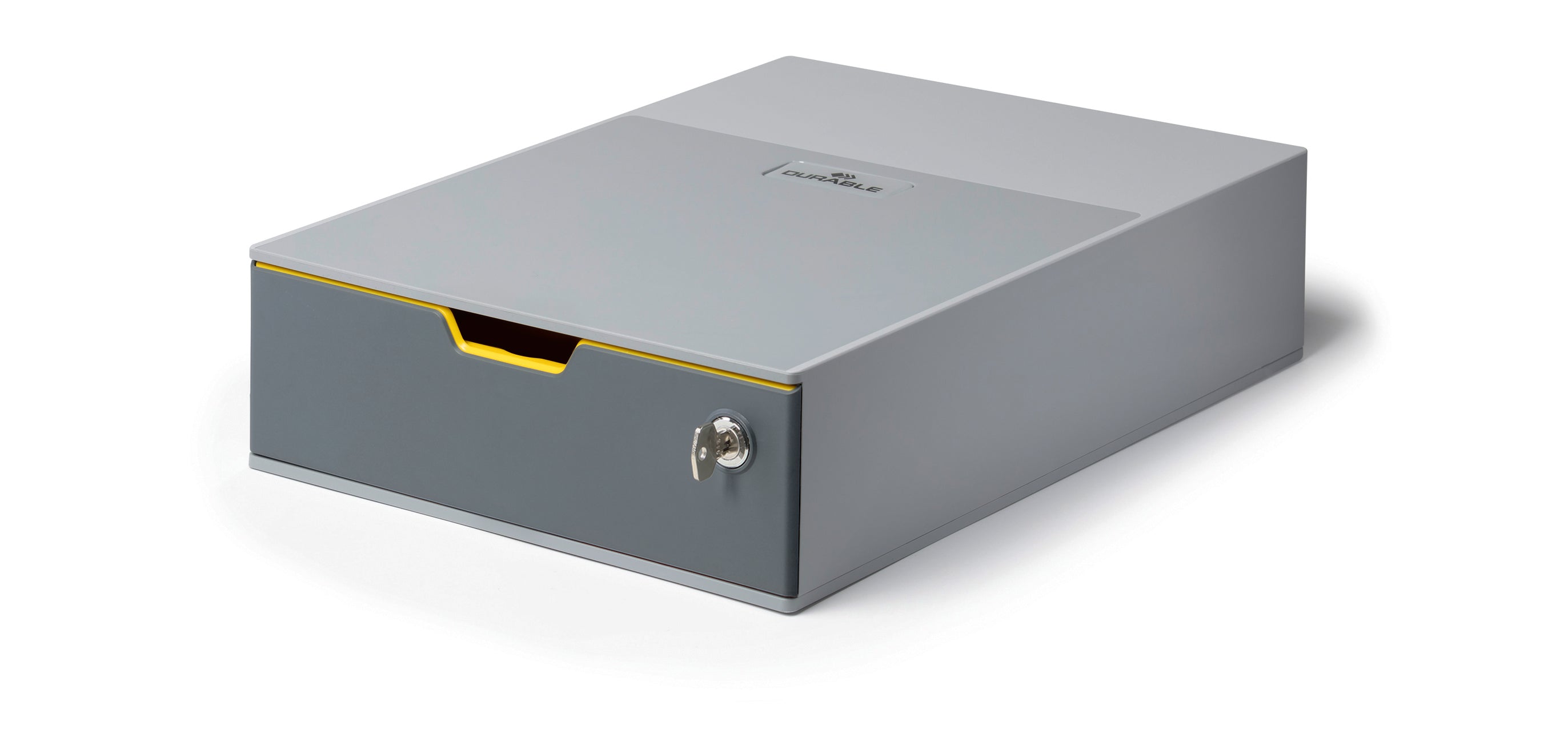 Durable VARICOLOR SAFE Lockable GDPR Desktop Storage Box Drawer | Letter Size