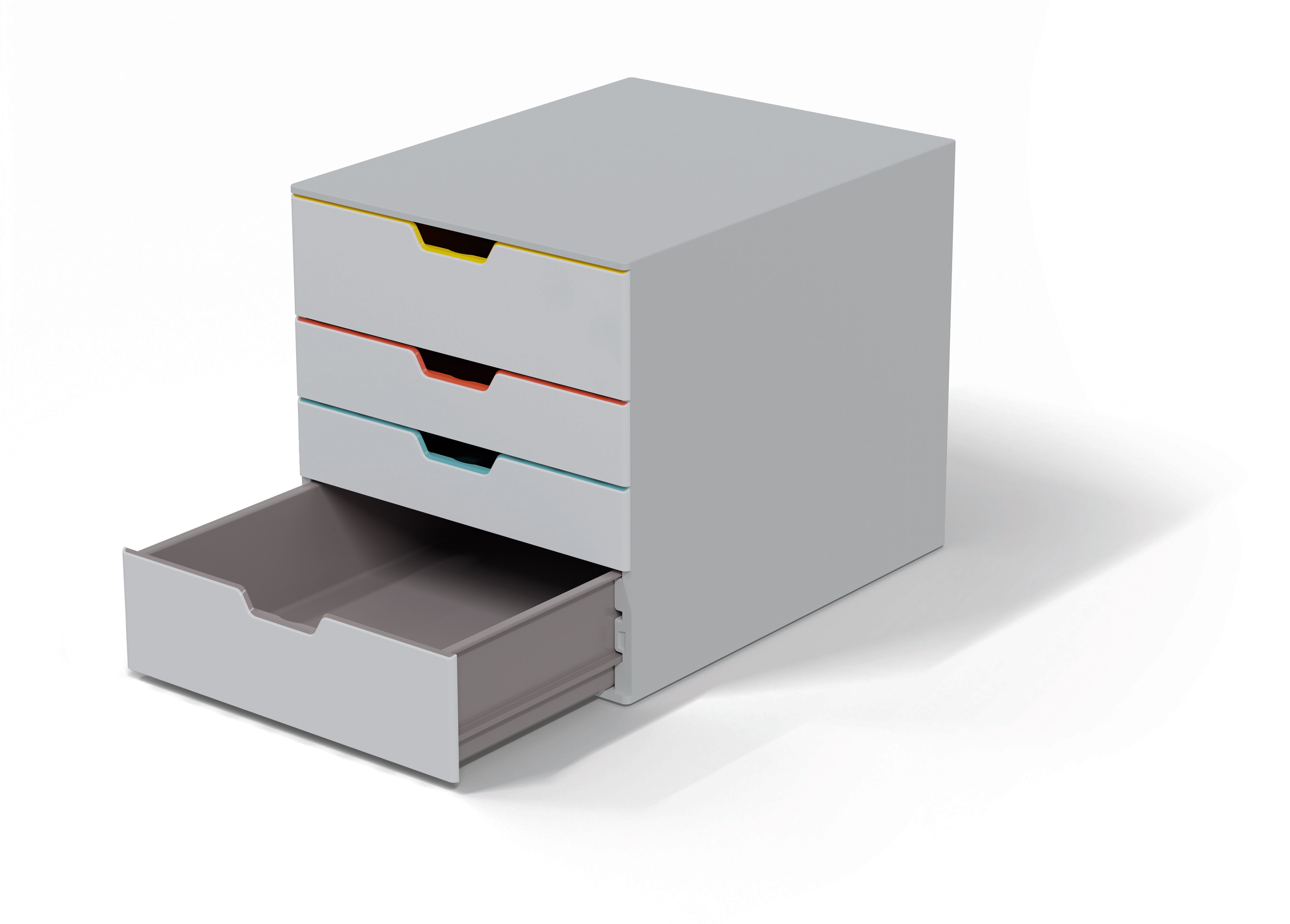 Durable VARICOLOR MIX Desktop Organizer 4 Drawer Color Coded Storage | Letter Size