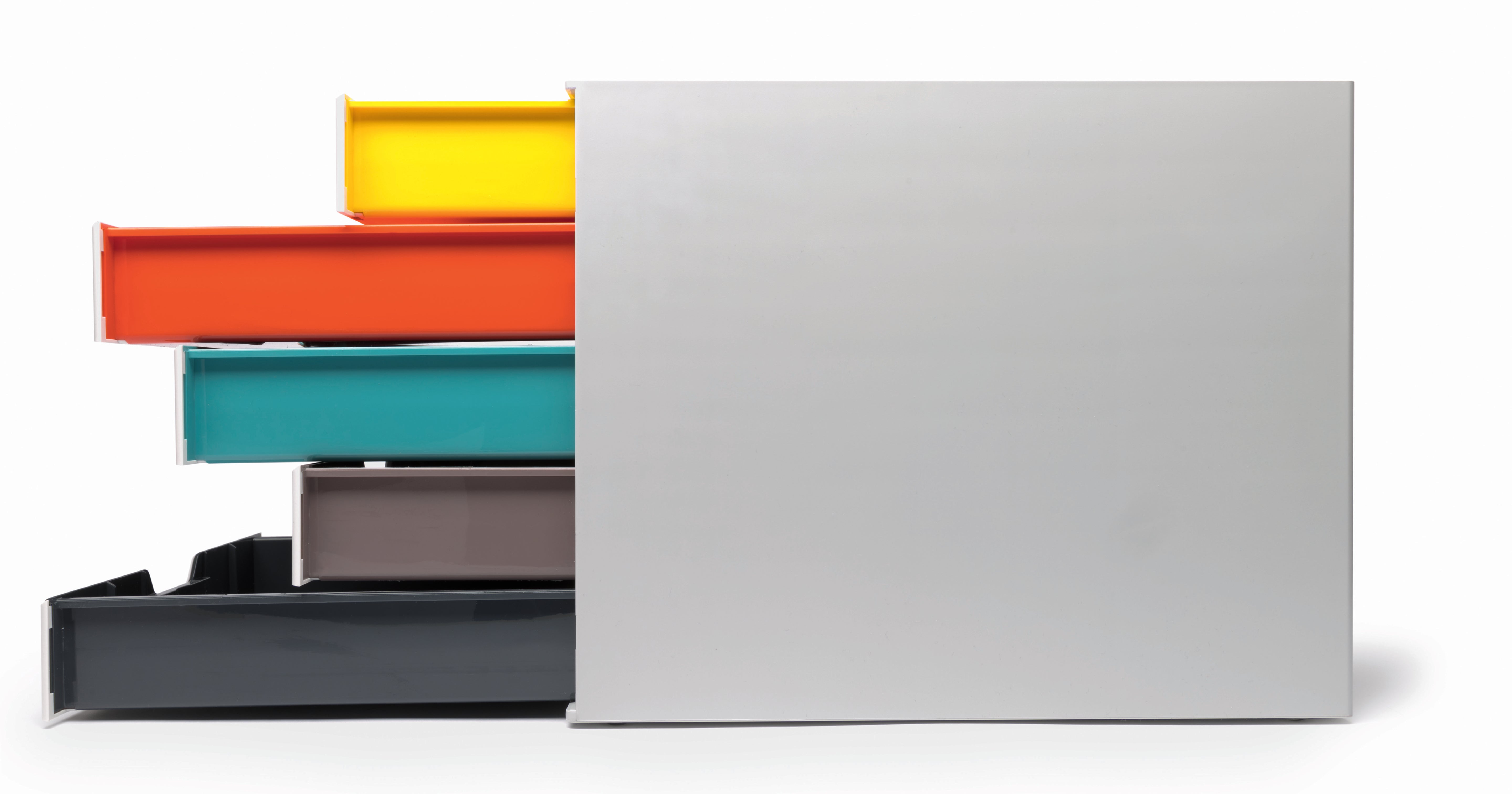 Durable VARICOLOR MIX Desktop Organizer 5 Drawer Color Coded Storage | Letter Size