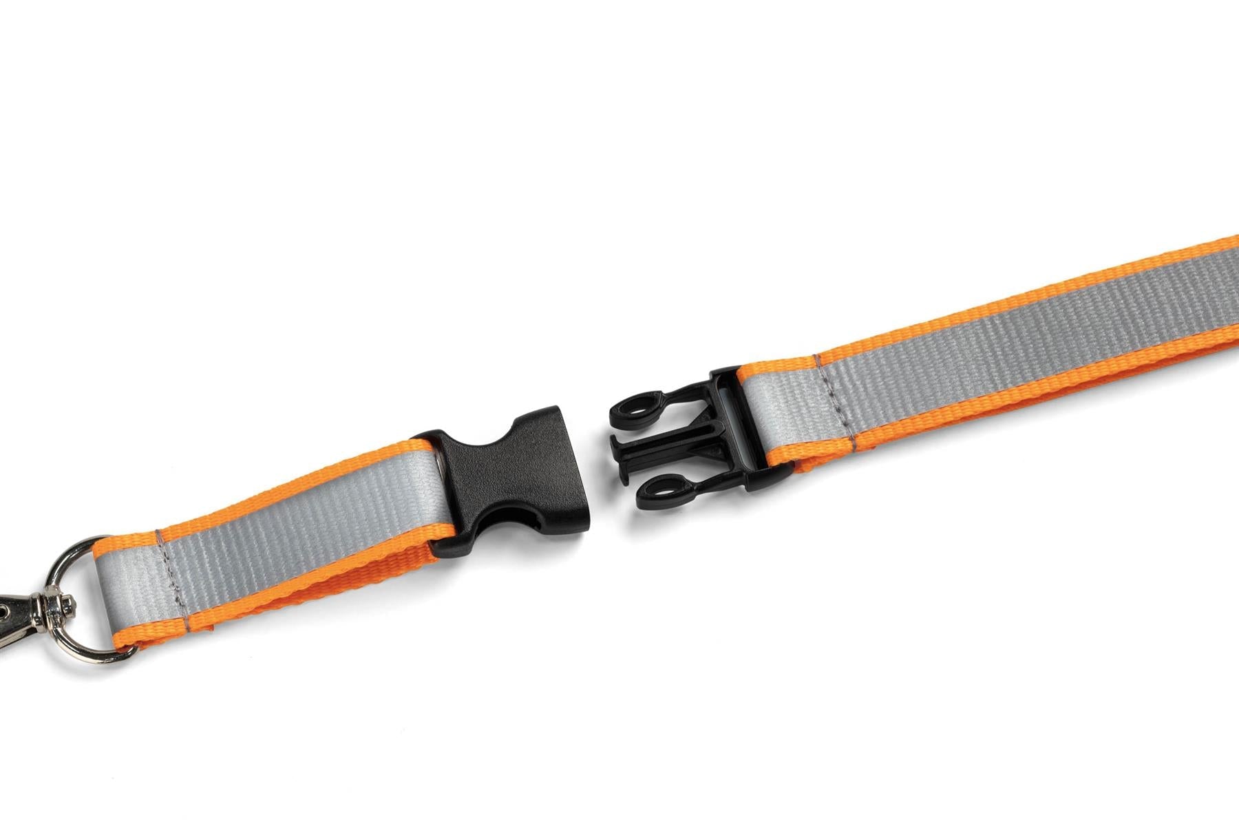 Durable Reflective Detachable Neck Lanyards with Clip and Safety Release | Orange