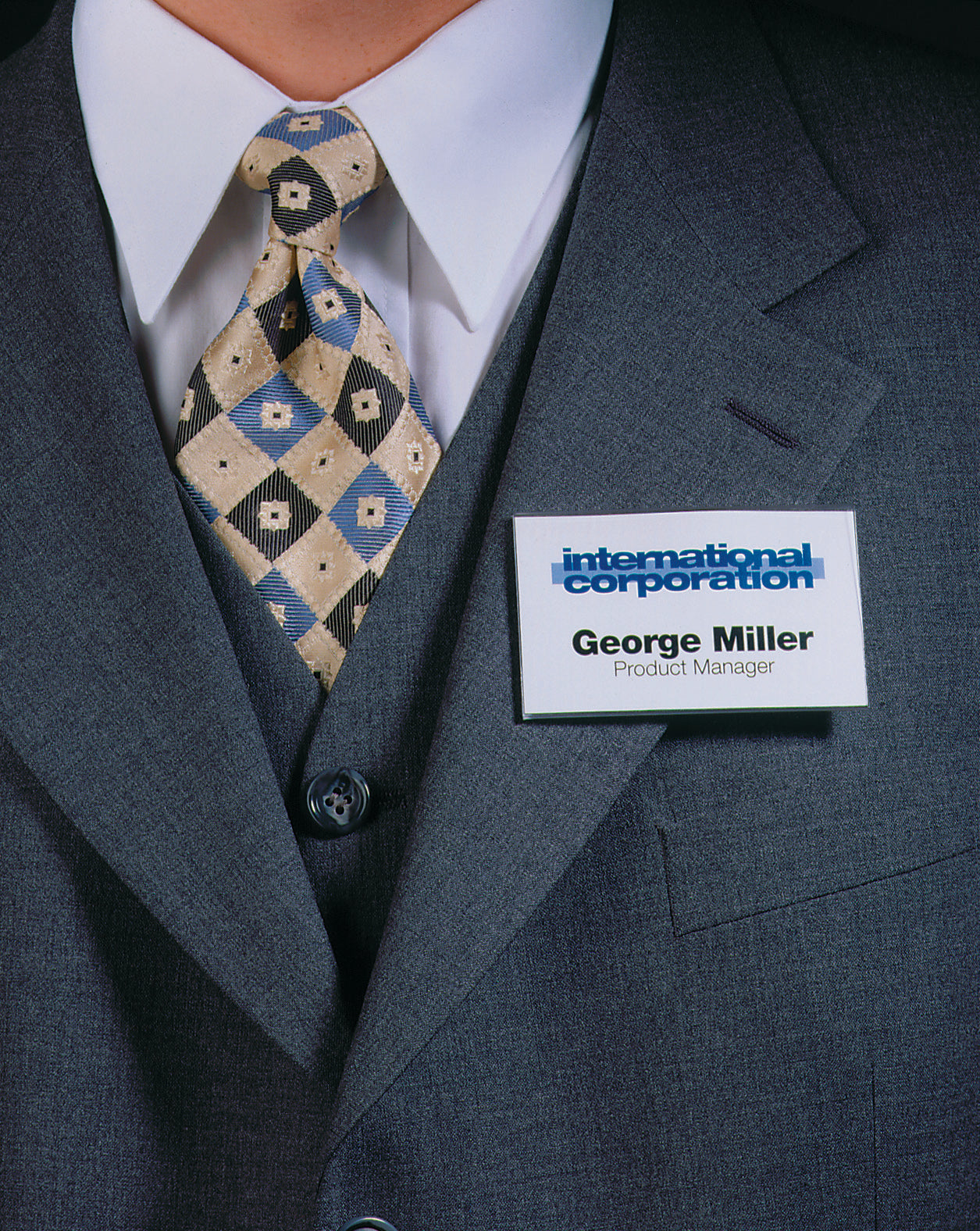 Durable Conference Magnet Name Tag Badge Holders & Inserts | 25 Pack | 2.13 x 3.54"